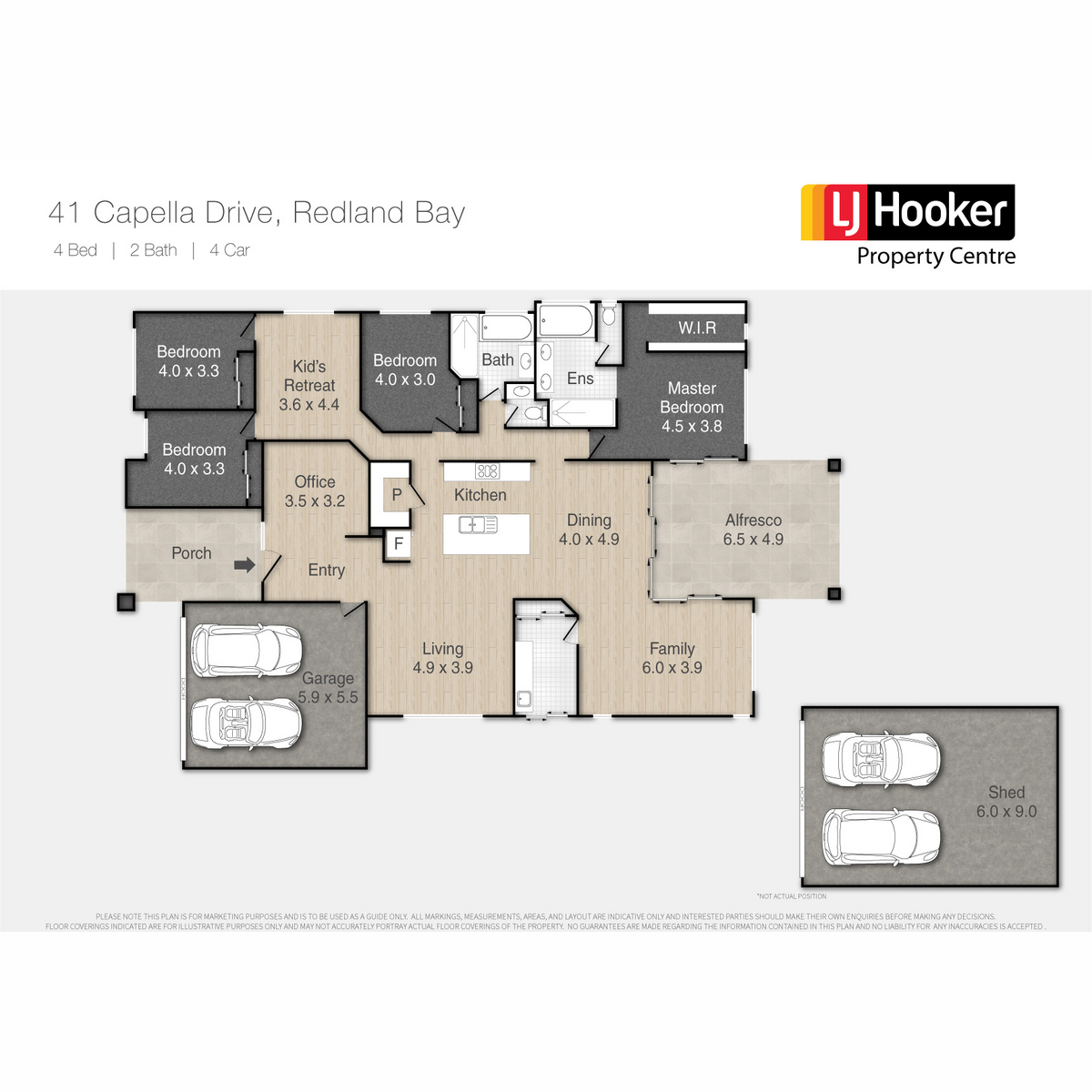 Floorplan of Homely house listing, 41 Capella Drive, Redland Bay QLD 4165