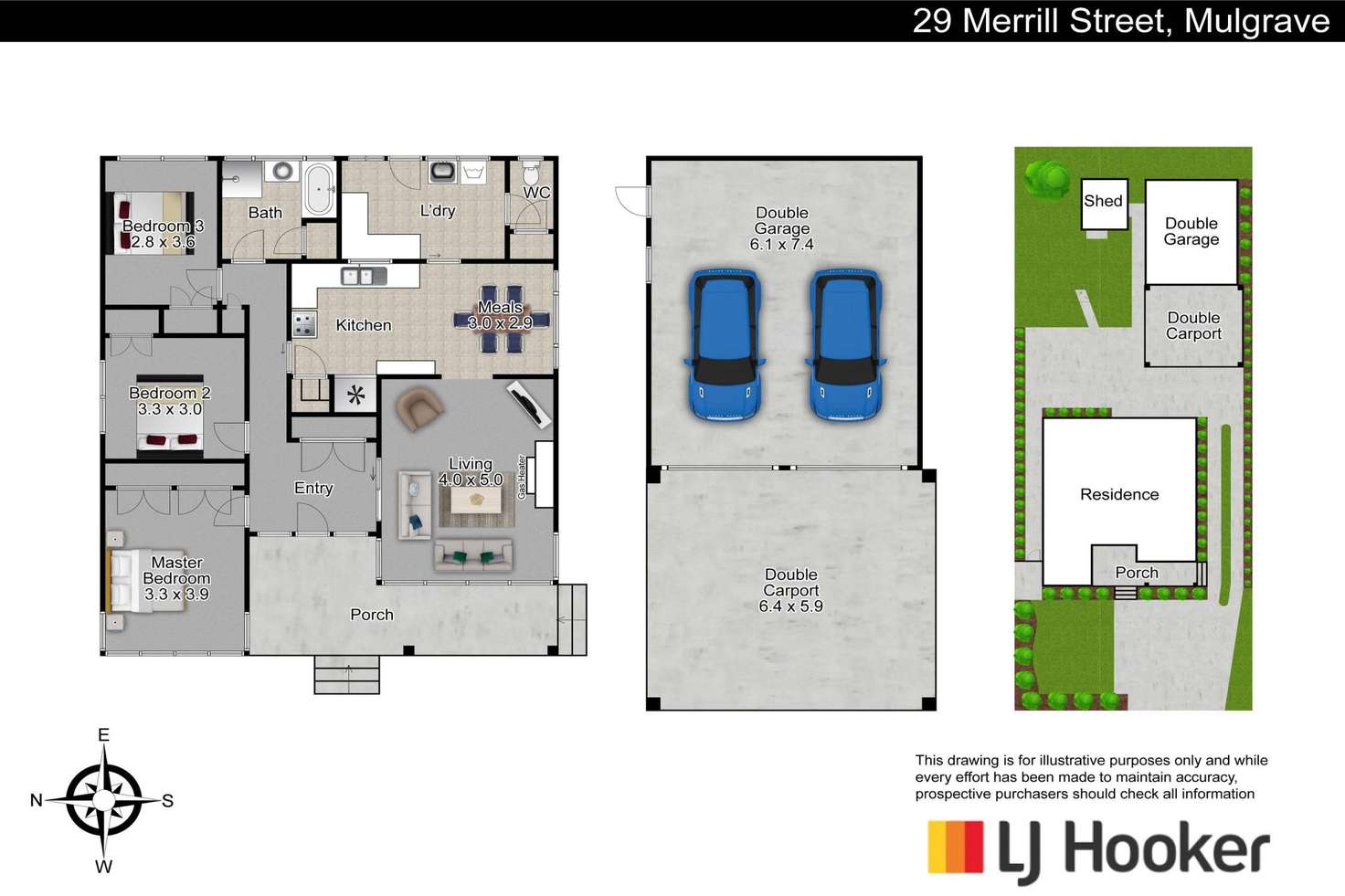 Floorplan of Homely house listing, 29 Merrill Street, Mulgrave VIC 3170