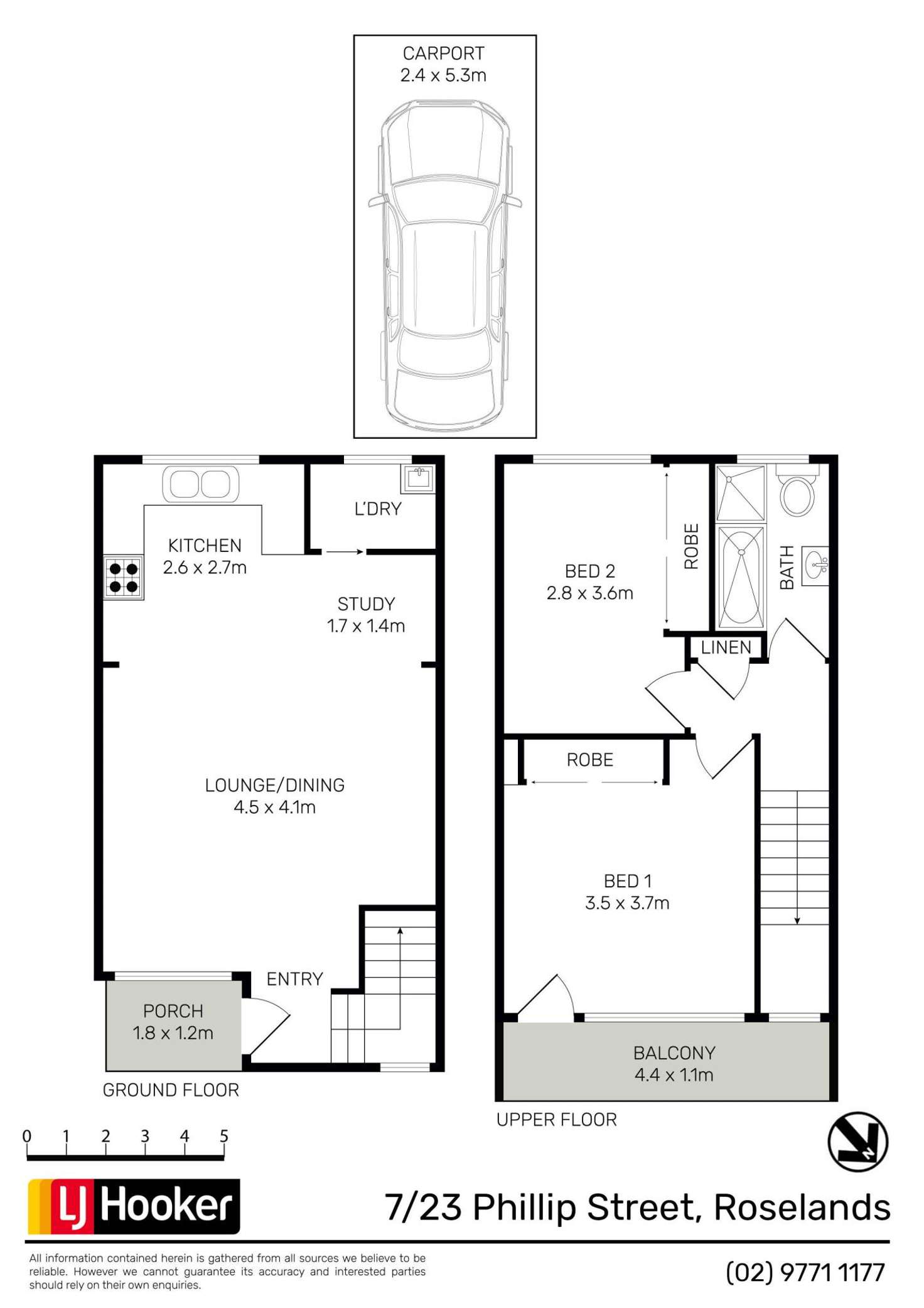 Floorplan of Homely apartment listing, 7/23 Phillip Street, Roselands NSW 2196