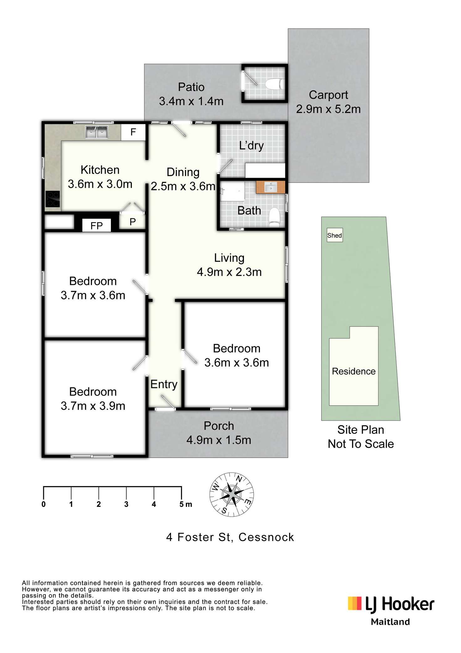 Floorplan of Homely house listing, 4 Foster Street, Cessnock NSW 2325