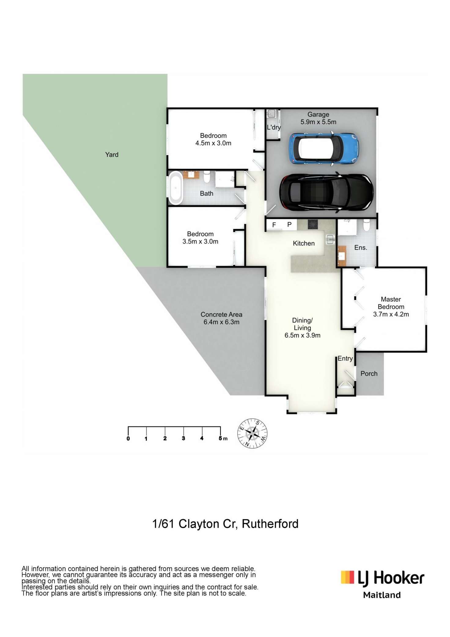 Floorplan of Homely house listing, 1/61 Clayton Crescent, Rutherford NSW 2320