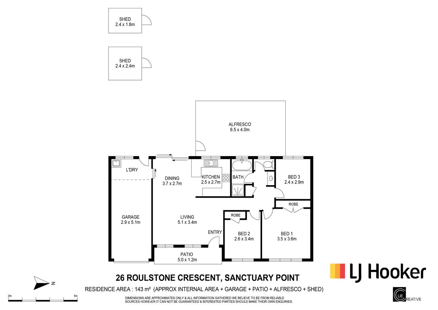 Floorplan of Homely house listing, 26 Roulstone Crescent, Sanctuary Point NSW 2540
