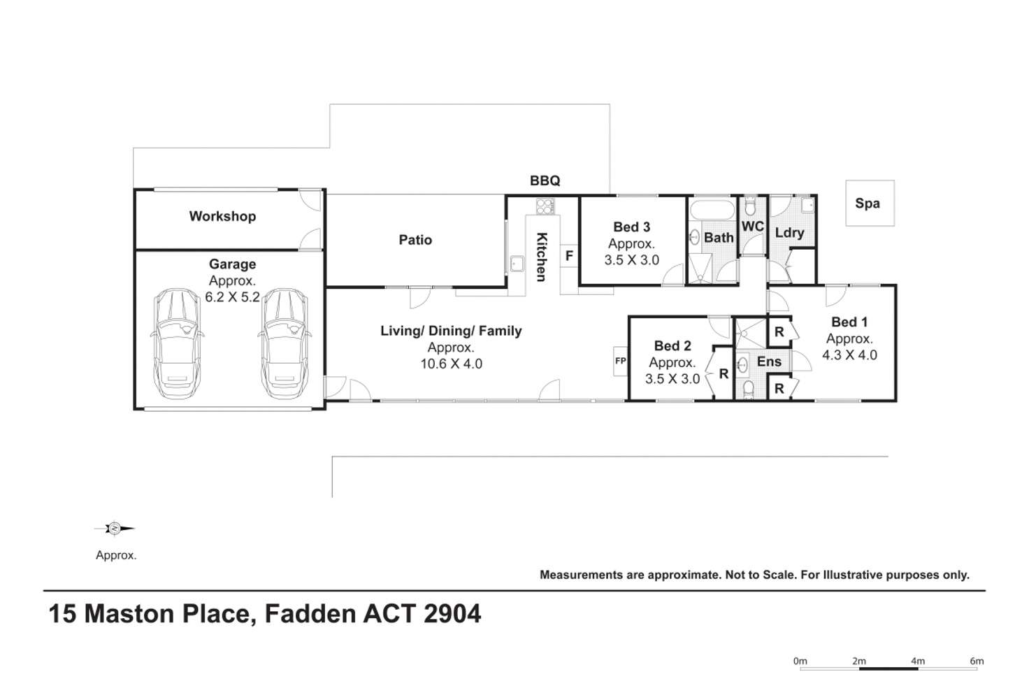Floorplan of Homely house listing, 15 Meston Place, Fadden ACT 2904
