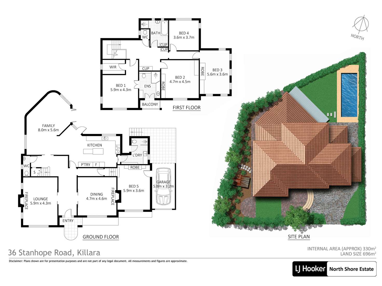 Floorplan of Homely house listing, 36 Stanhope Road, Killara NSW 2071