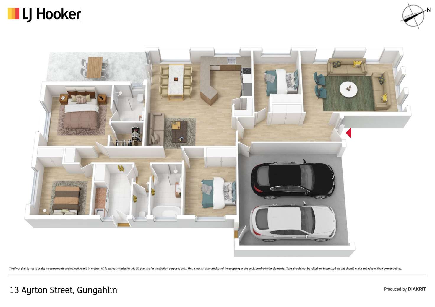 Floorplan of Homely house listing, 13 Ayrton Street, Gungahlin ACT 2912