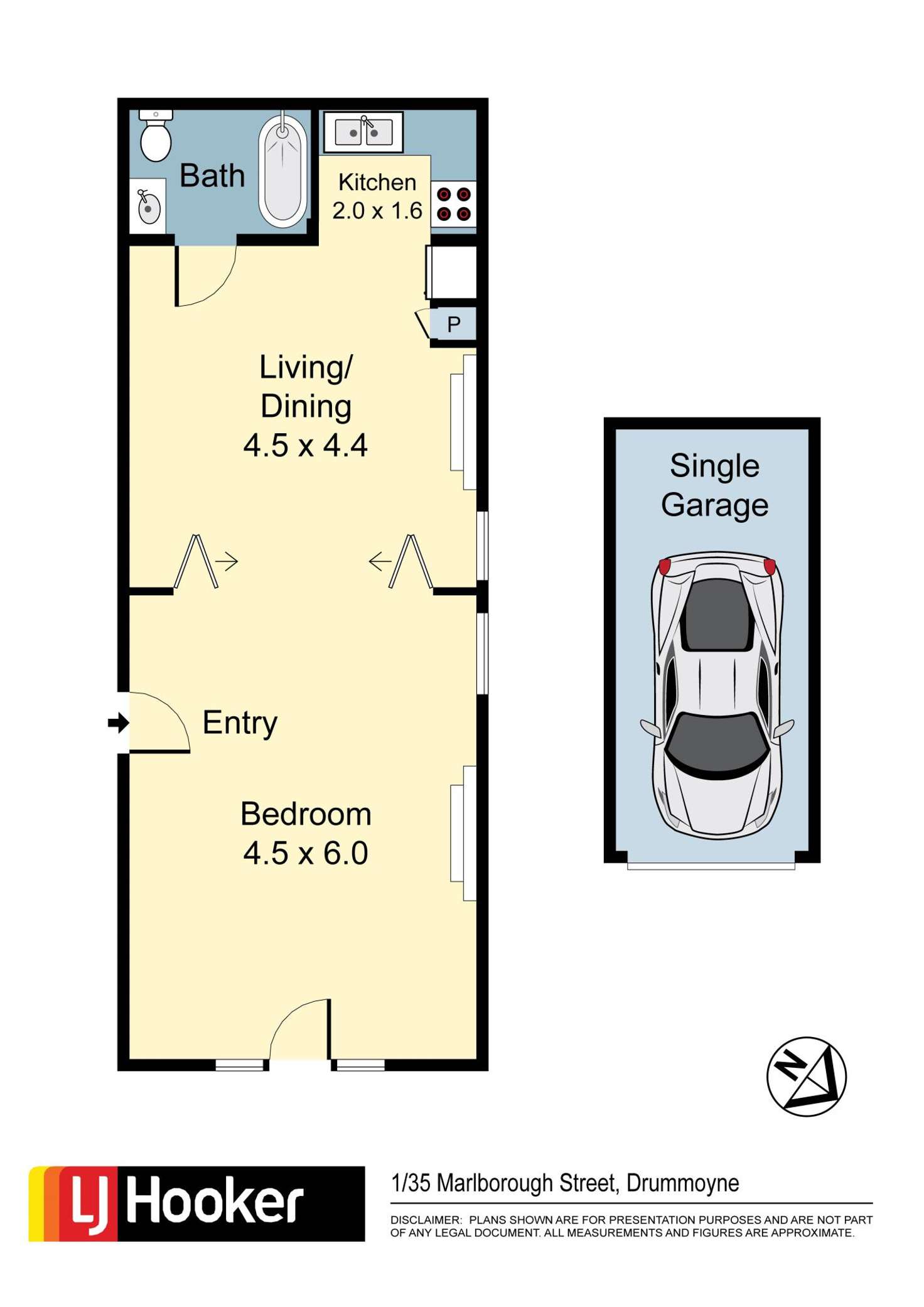 Floorplan of Homely apartment listing, 1/35 Marlborough Street, Drummoyne NSW 2047