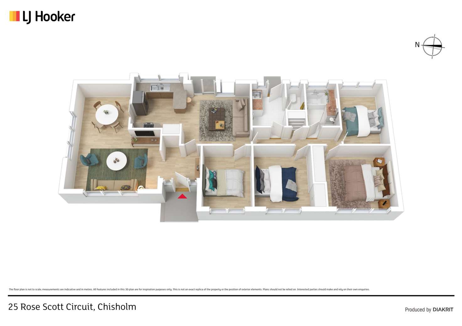 Floorplan of Homely house listing, 25 Rose Scott Circuit, Chisholm ACT 2905