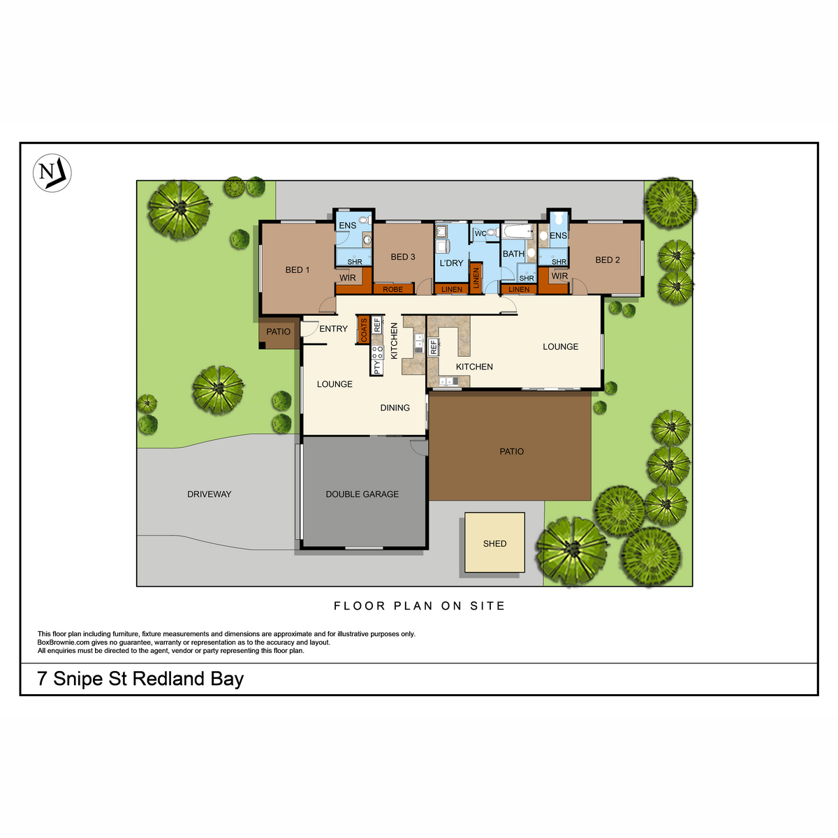 Floorplan of Homely house listing, 7 Snipe Street, Redland Bay QLD 4165