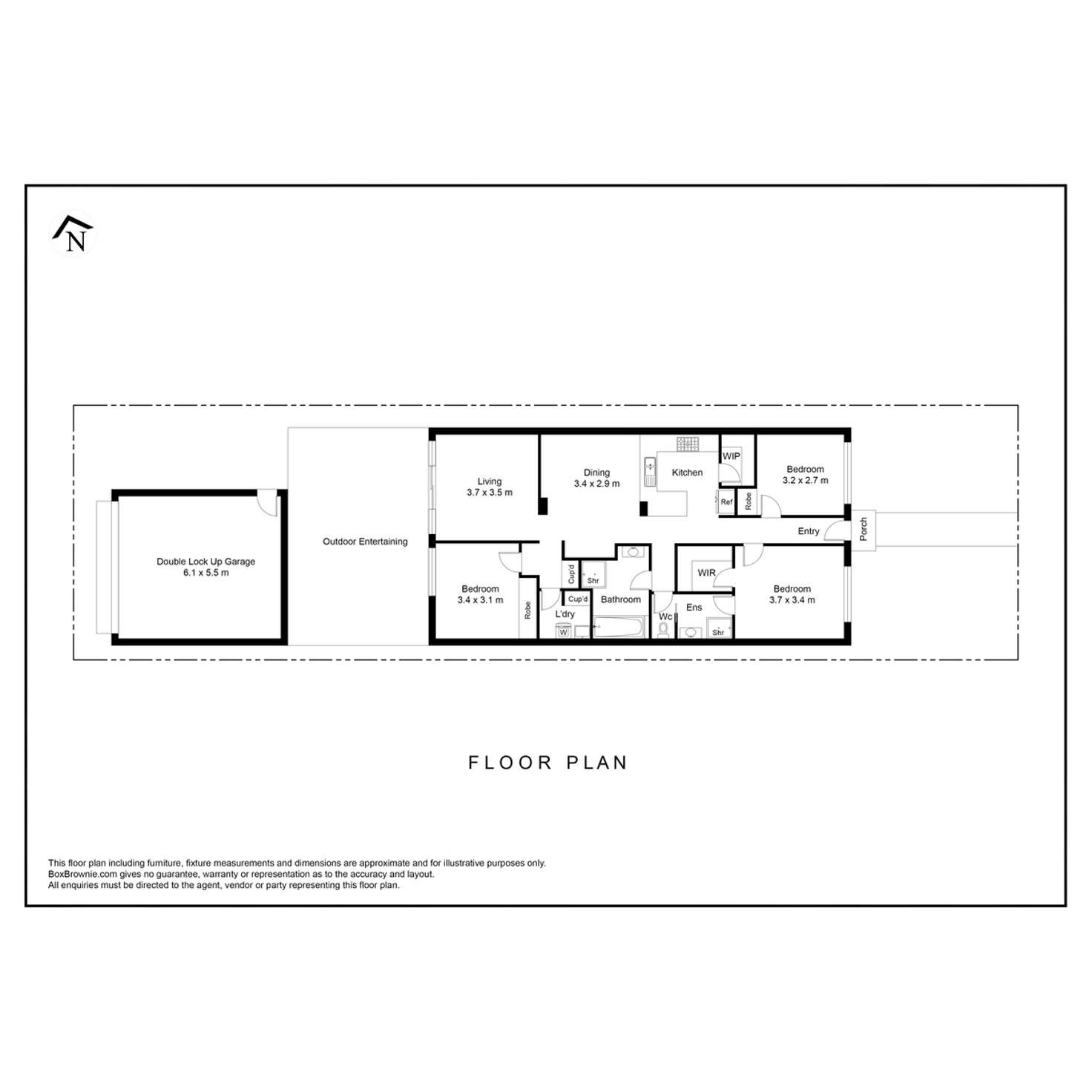 Floorplan of Homely house listing, 84 Boardwalk Boulevard, Point Cook VIC 3030