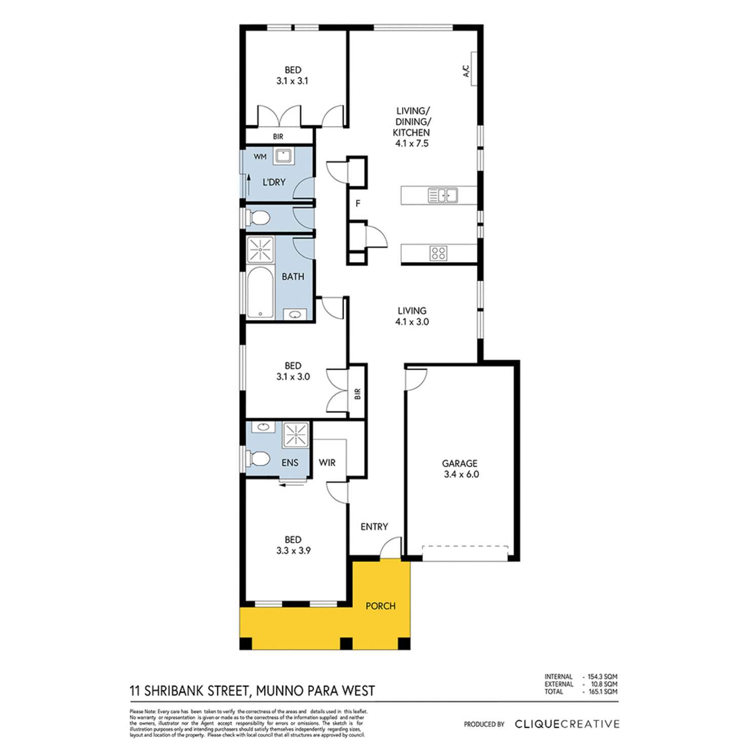 Floorplan of Homely house listing, 11 Shribank Street, Munno Para SA 5115