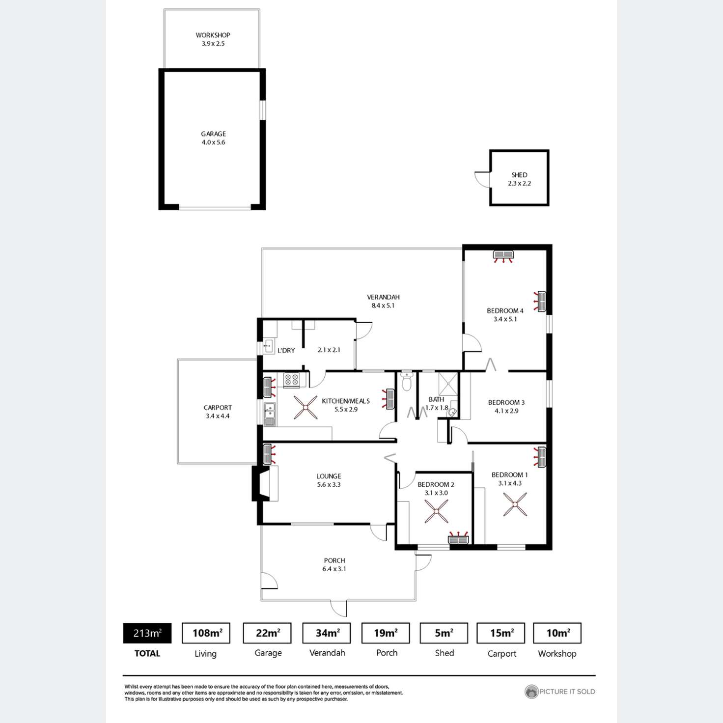 Floorplan of Homely house listing, 14 Gould Street, Flinders Park SA 5025