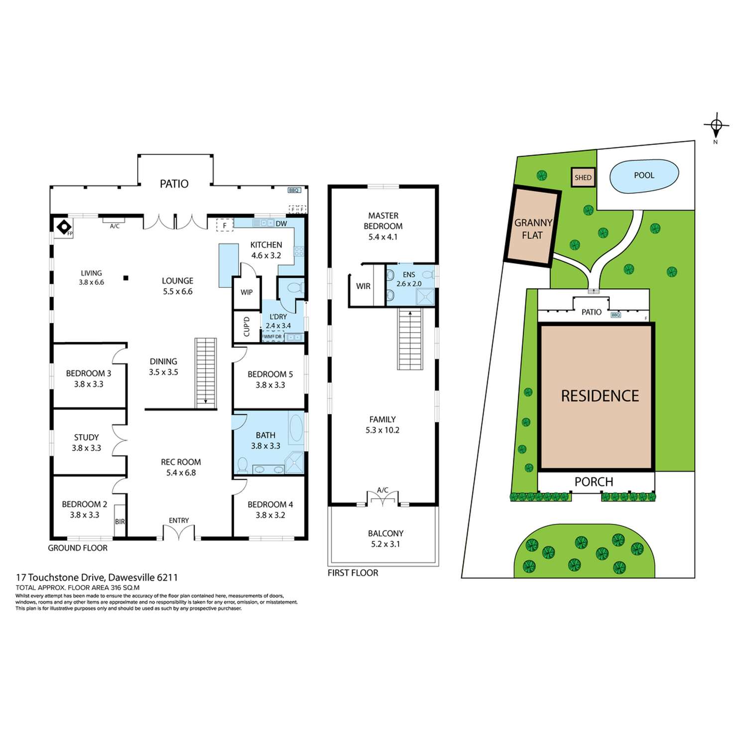 Floorplan of Homely house listing, 17 Touchstone Drive, Dawesville WA 6211