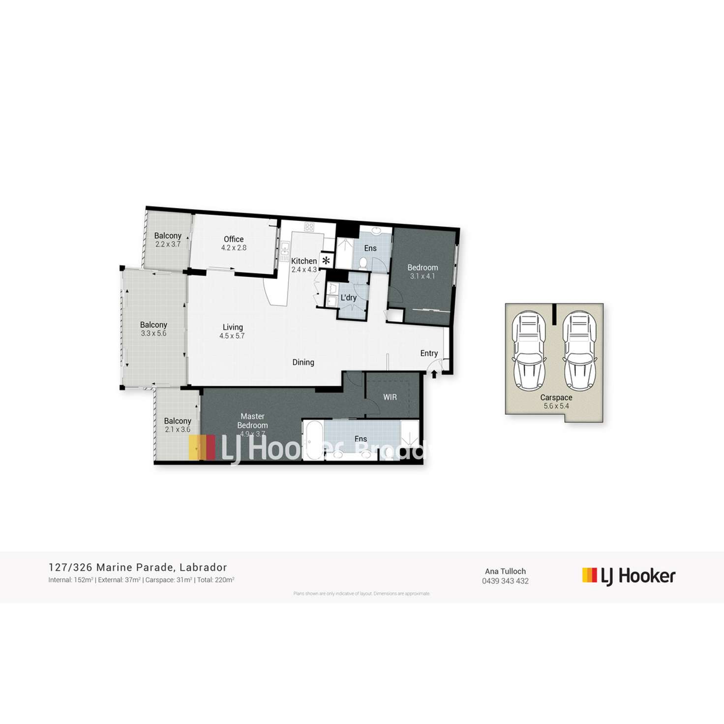 Floorplan of Homely apartment listing, 127/326-342 Marine Parade, Labrador QLD 4215
