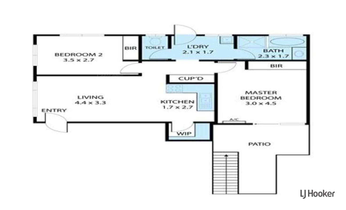 Floorplan of Homely unit listing, 1/1 Lind Avenue, Palm Beach QLD 4221