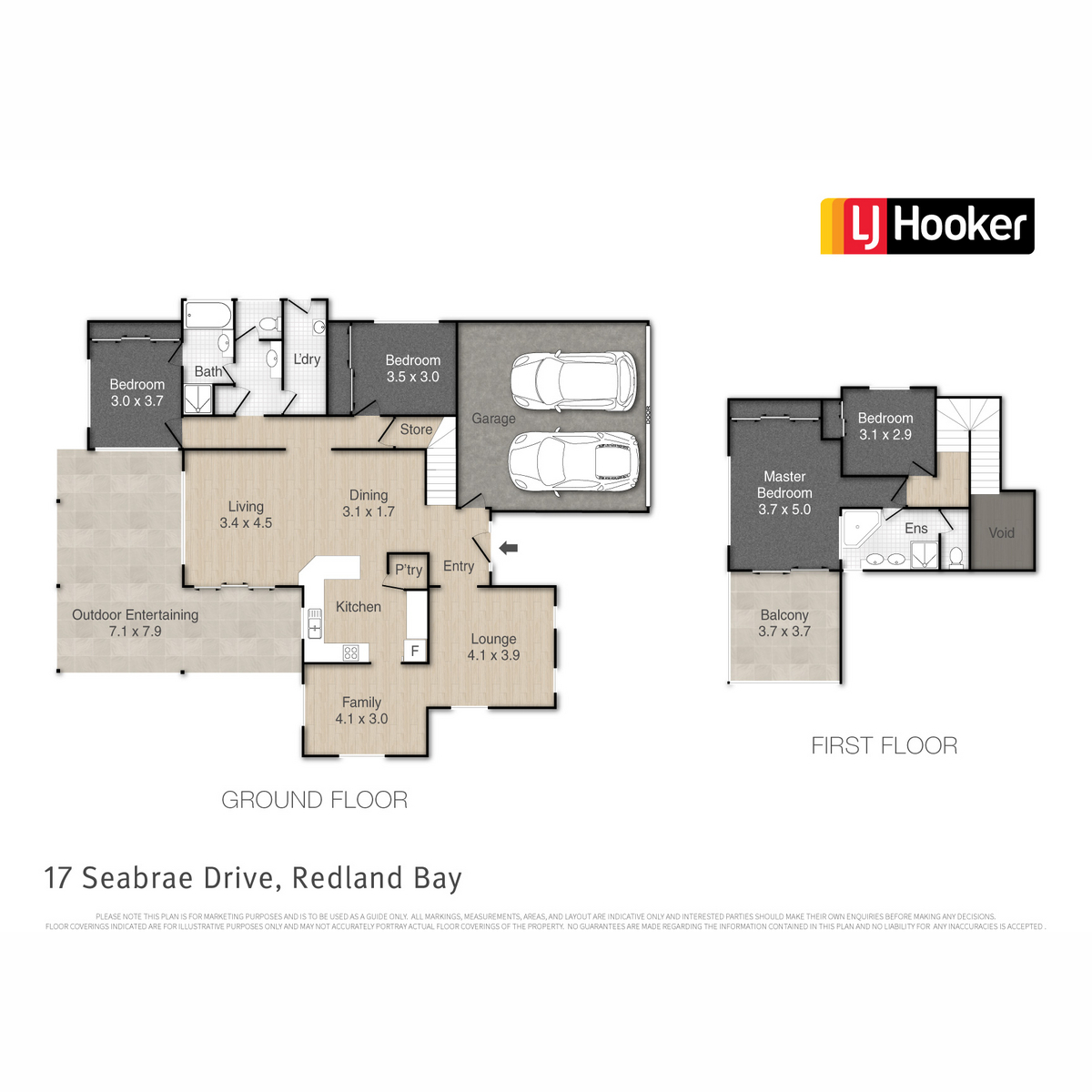 Floorplan of Homely house listing, 17 Seabrae Drive, Redland Bay QLD 4165