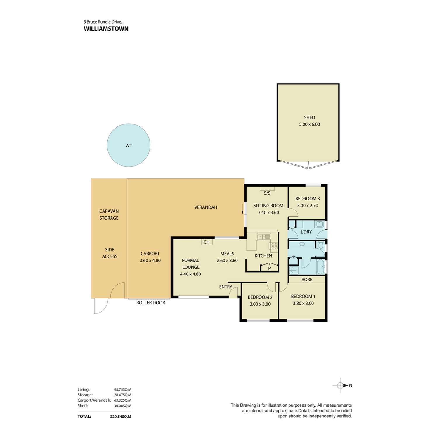 Floorplan of Homely house listing, 8 Bruce Rundle Drive, Williamstown SA 5351