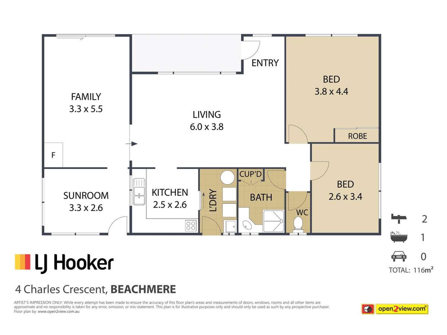 Floorplan of Homely house listing, 4 Charles Crescent, Beachmere QLD 4510