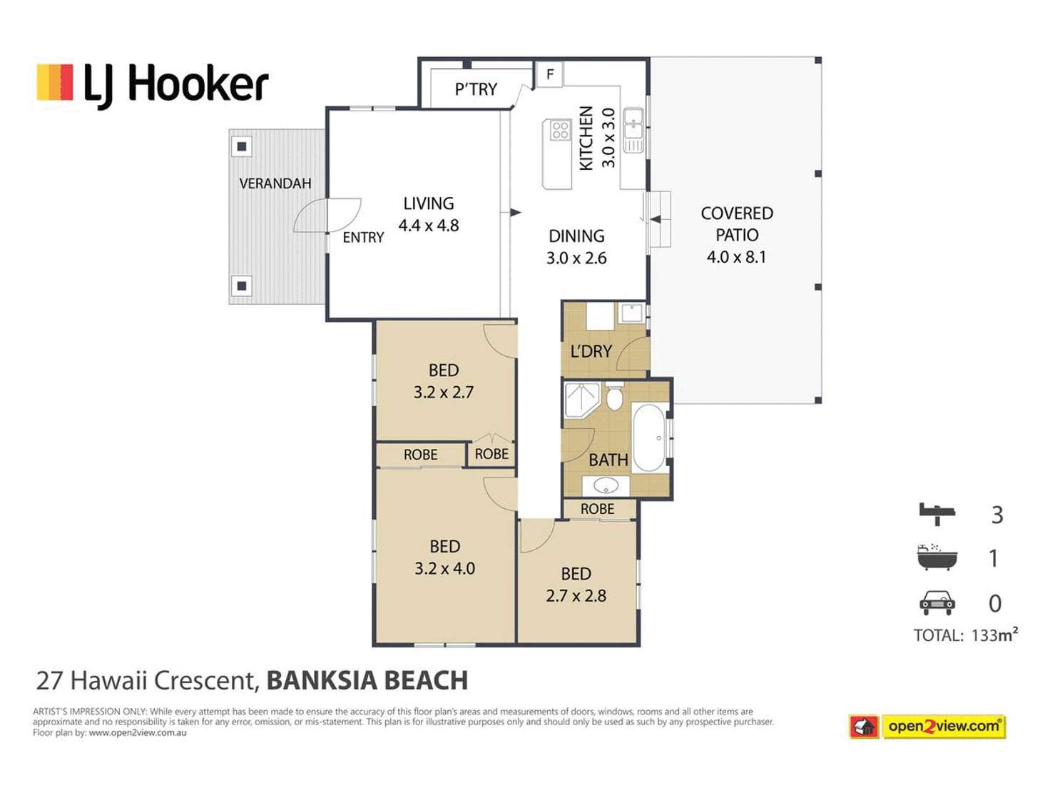 Floorplan of Homely house listing, 27 Hawaii Crescent, Banksia Beach QLD 4507