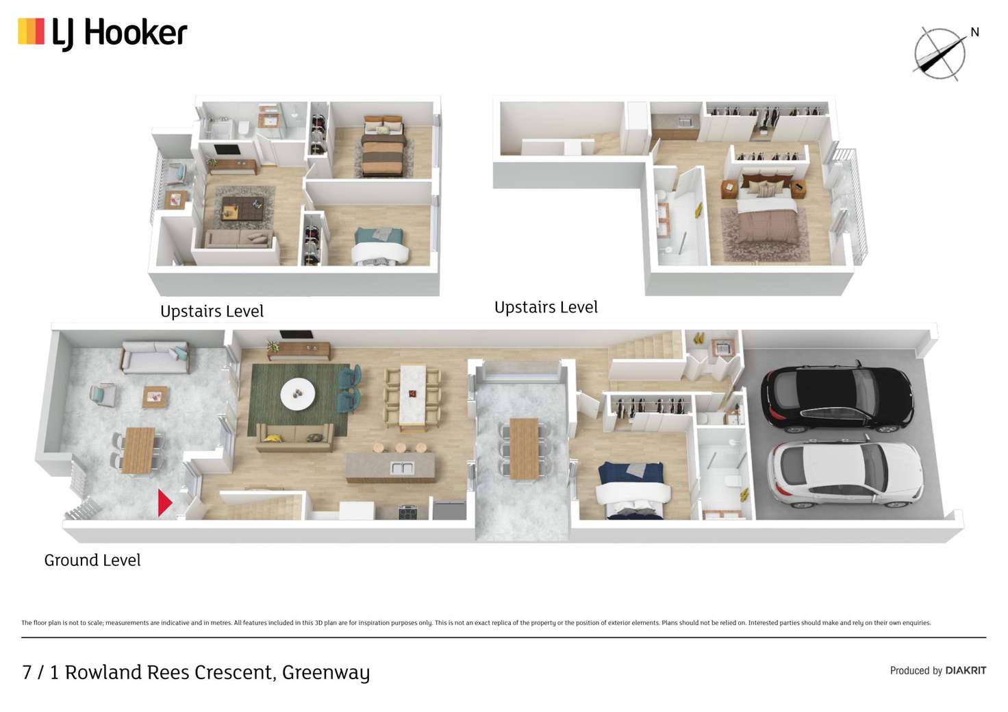 Floorplan of Homely townhouse listing, 7/1 Rowland Rees Crescent, Greenway ACT 2900