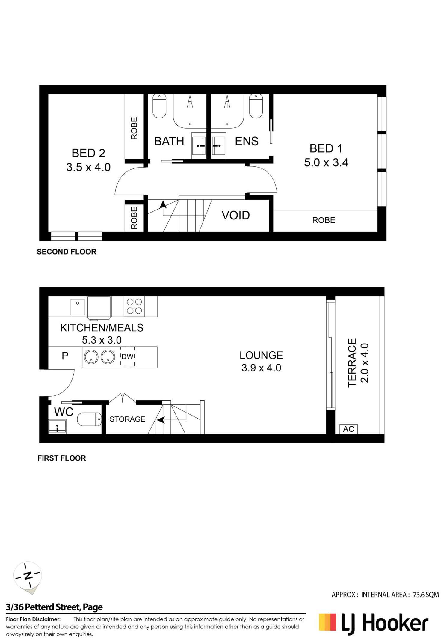 Floorplan of Homely apartment listing, 3/36 Petterd Street, Page ACT 2614