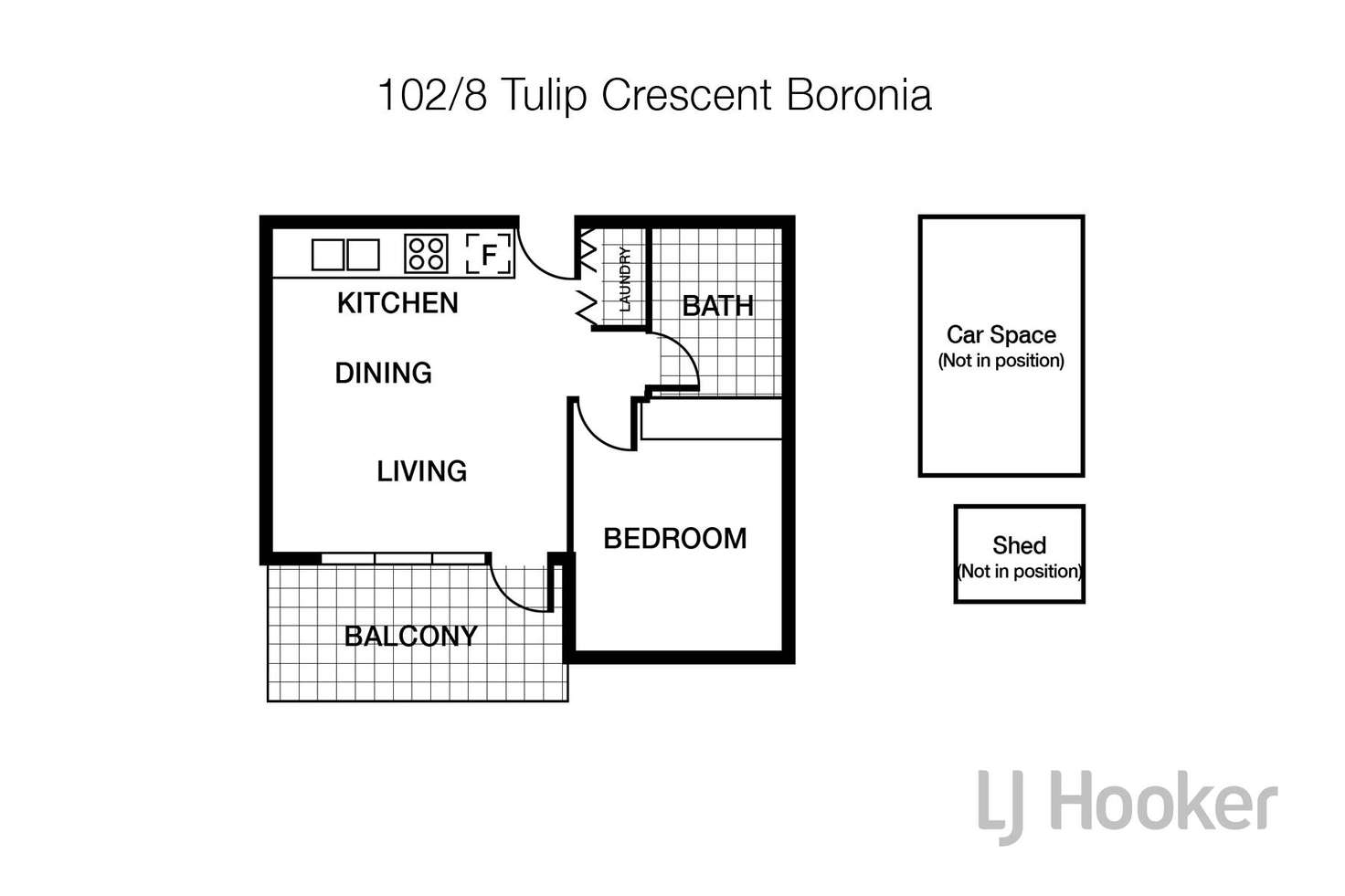Floorplan of Homely apartment listing, 102/8 Tulip Crescent, Boronia VIC 3155
