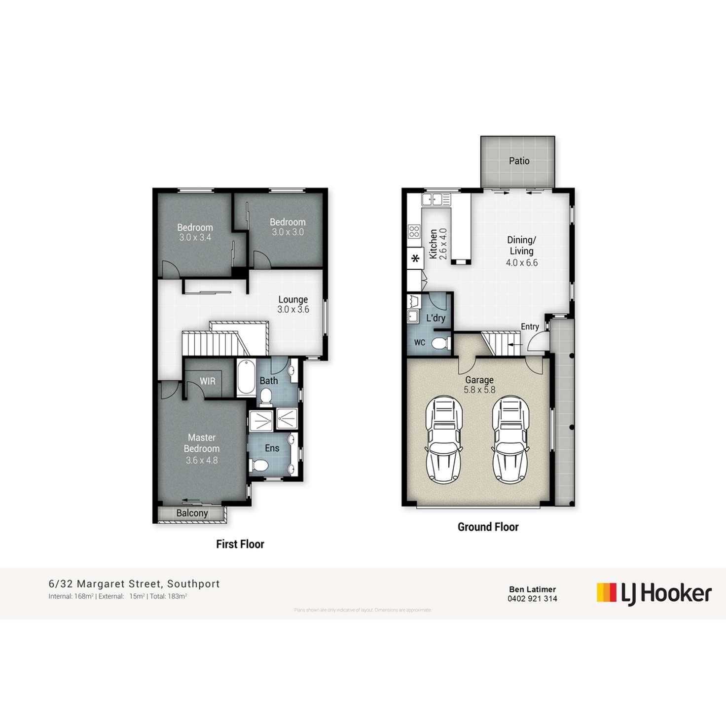 Floorplan of Homely townhouse listing, 6/32 - 34 Margaret Street, Southport QLD 4215