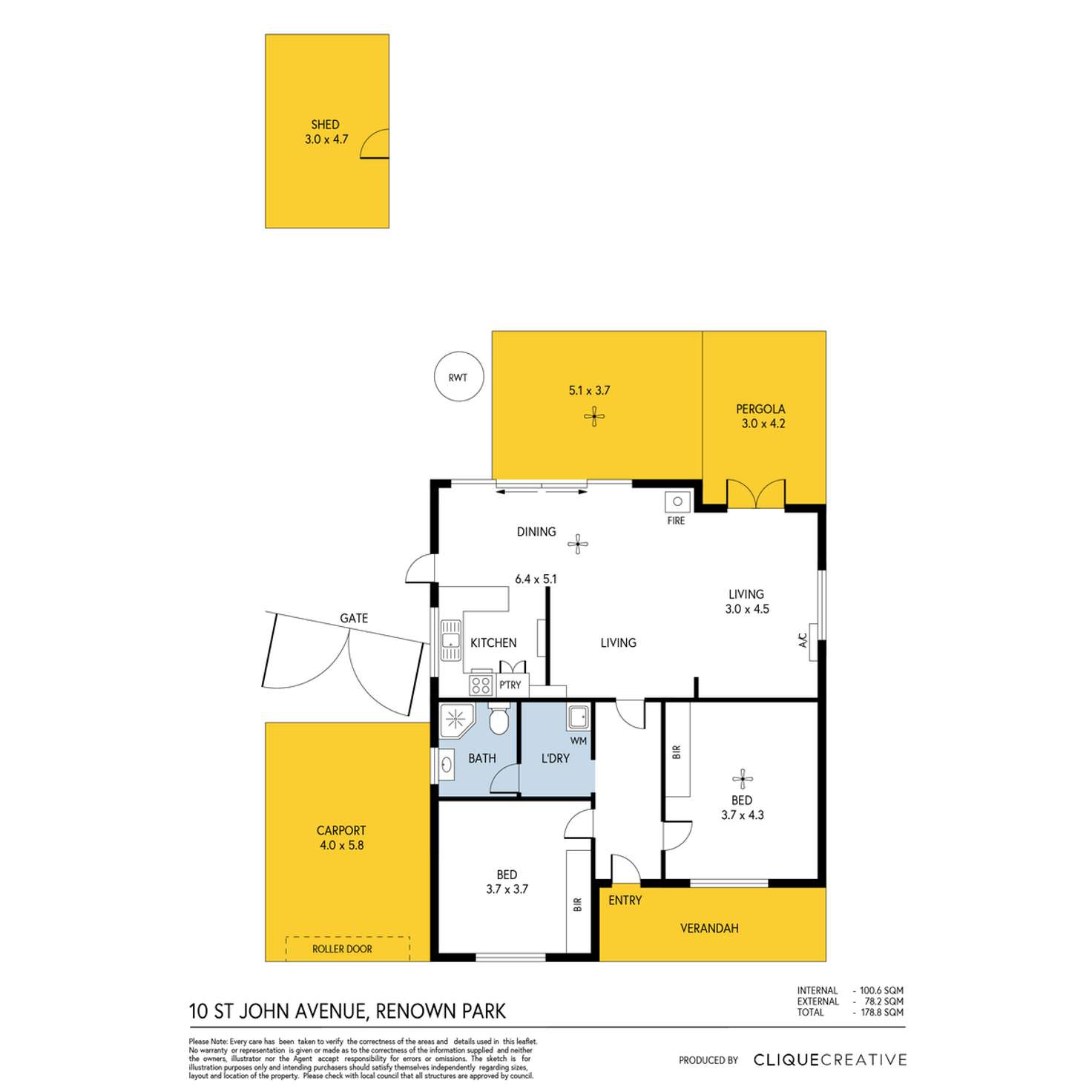 Floorplan of Homely house listing, 10 St Johns Avenue, Renown Park SA 5008