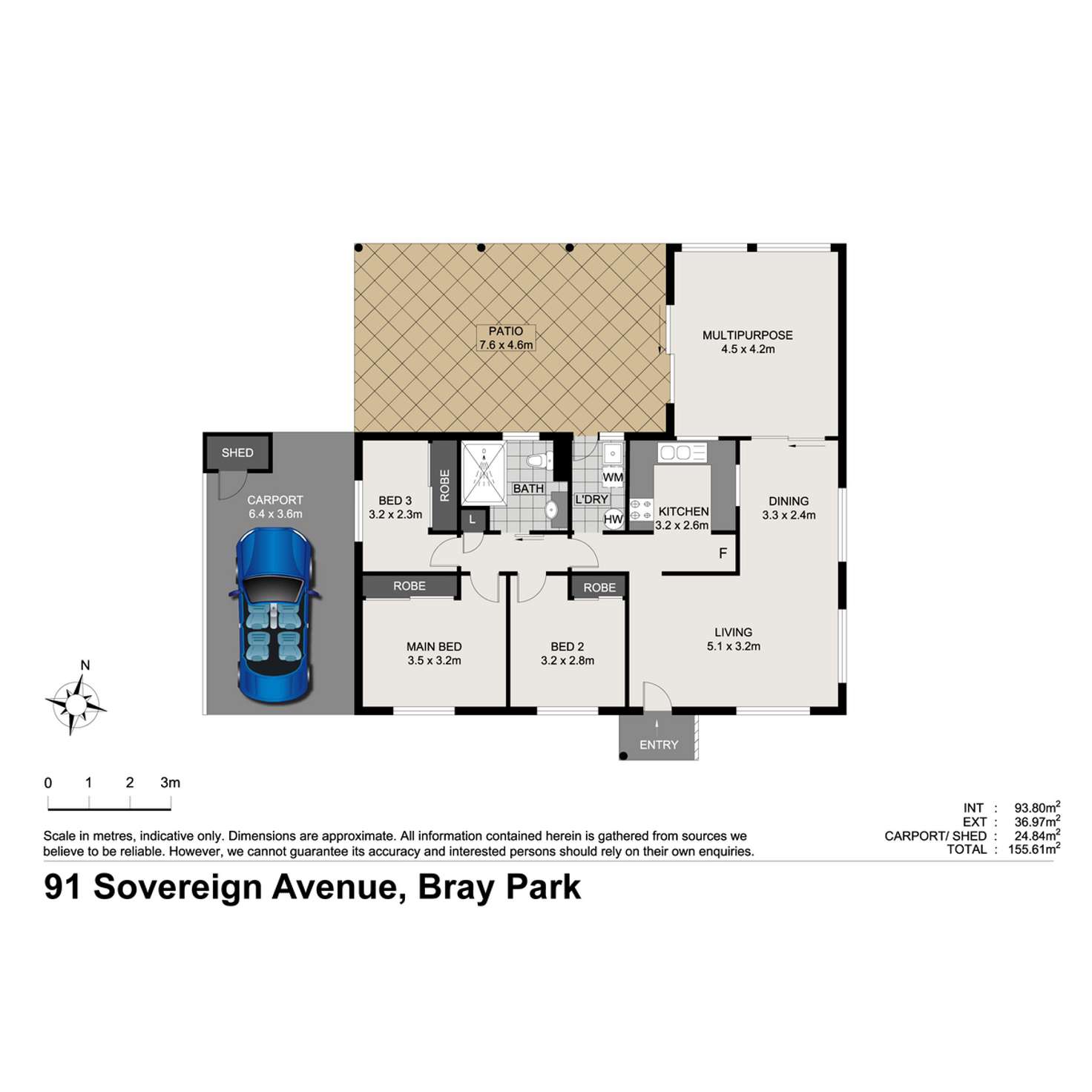 Floorplan of Homely house listing, 91 Sovereign Avenue, Bray Park QLD 4500