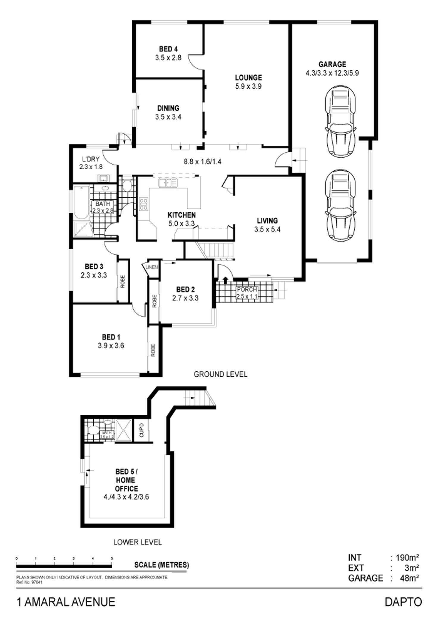 Floorplan of Homely house listing, 1 Amaral Ave, Dapto NSW 2530