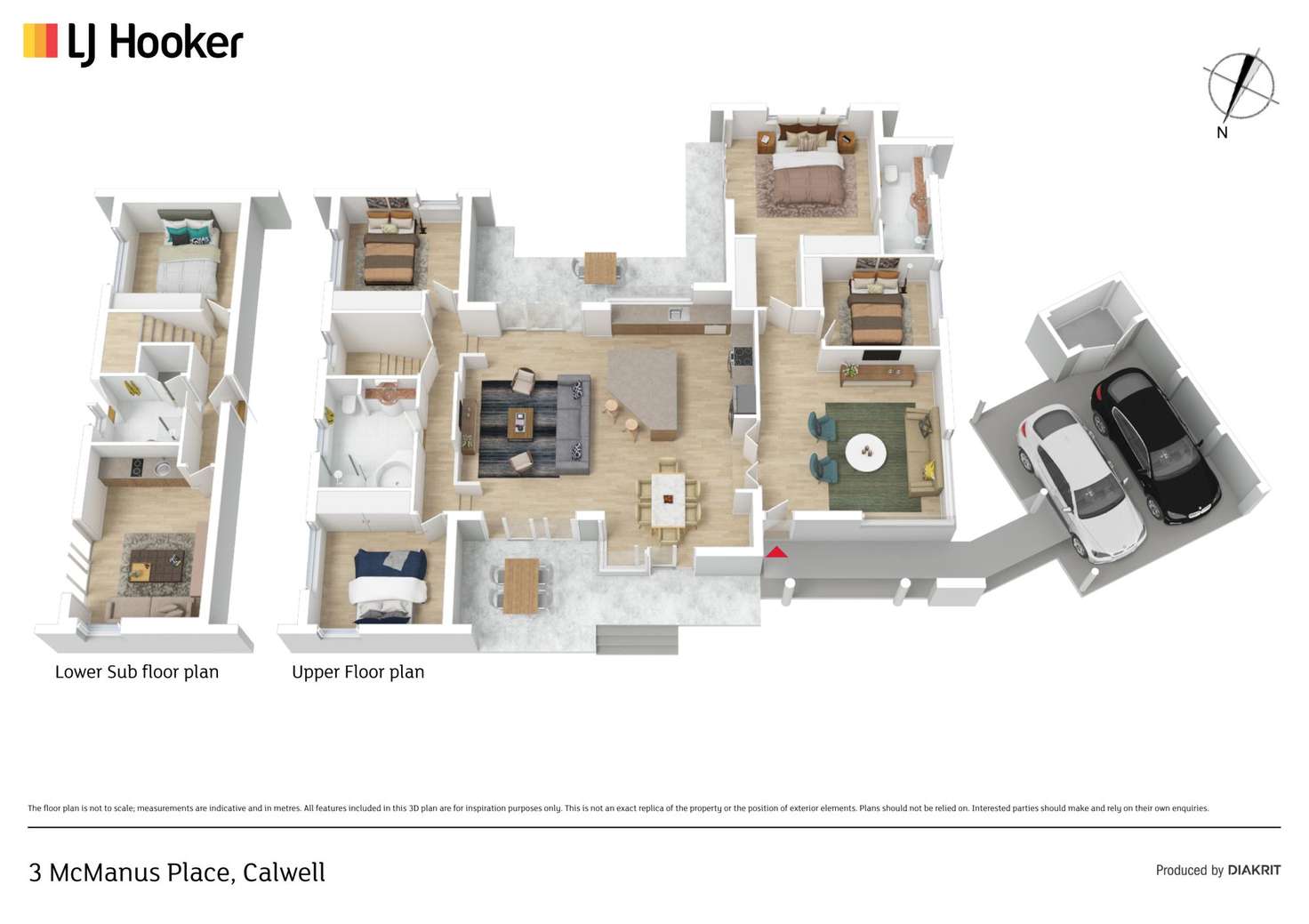 Floorplan of Homely house listing, 3 McManus Place, Calwell ACT 2905