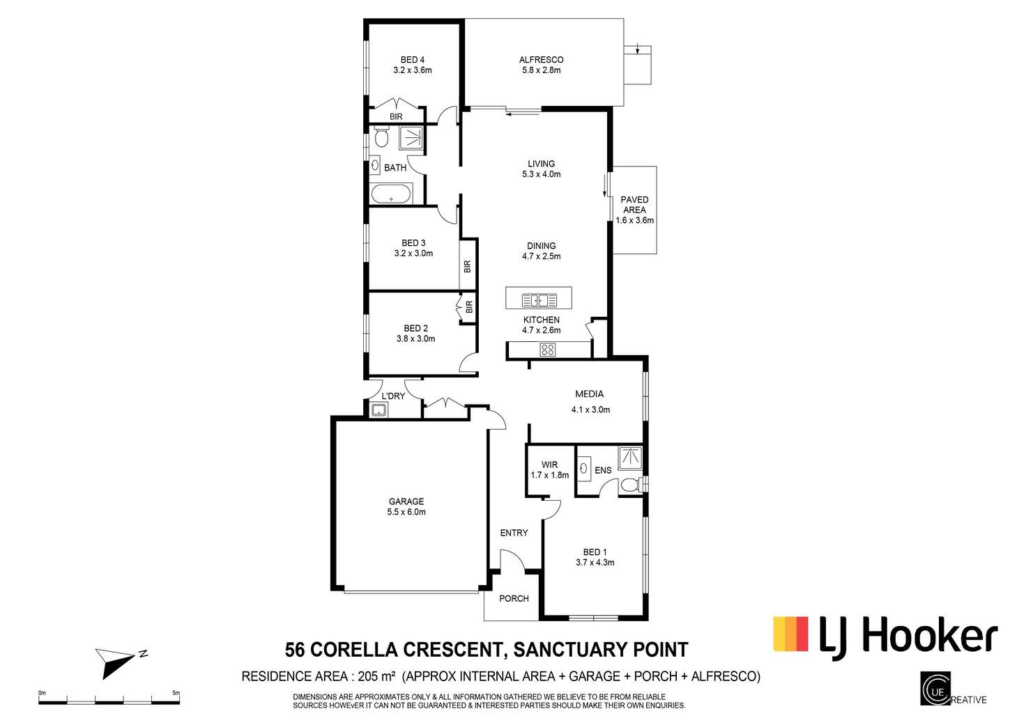 Floorplan of Homely house listing, 56 Corella Crescent, Sanctuary Point NSW 2540