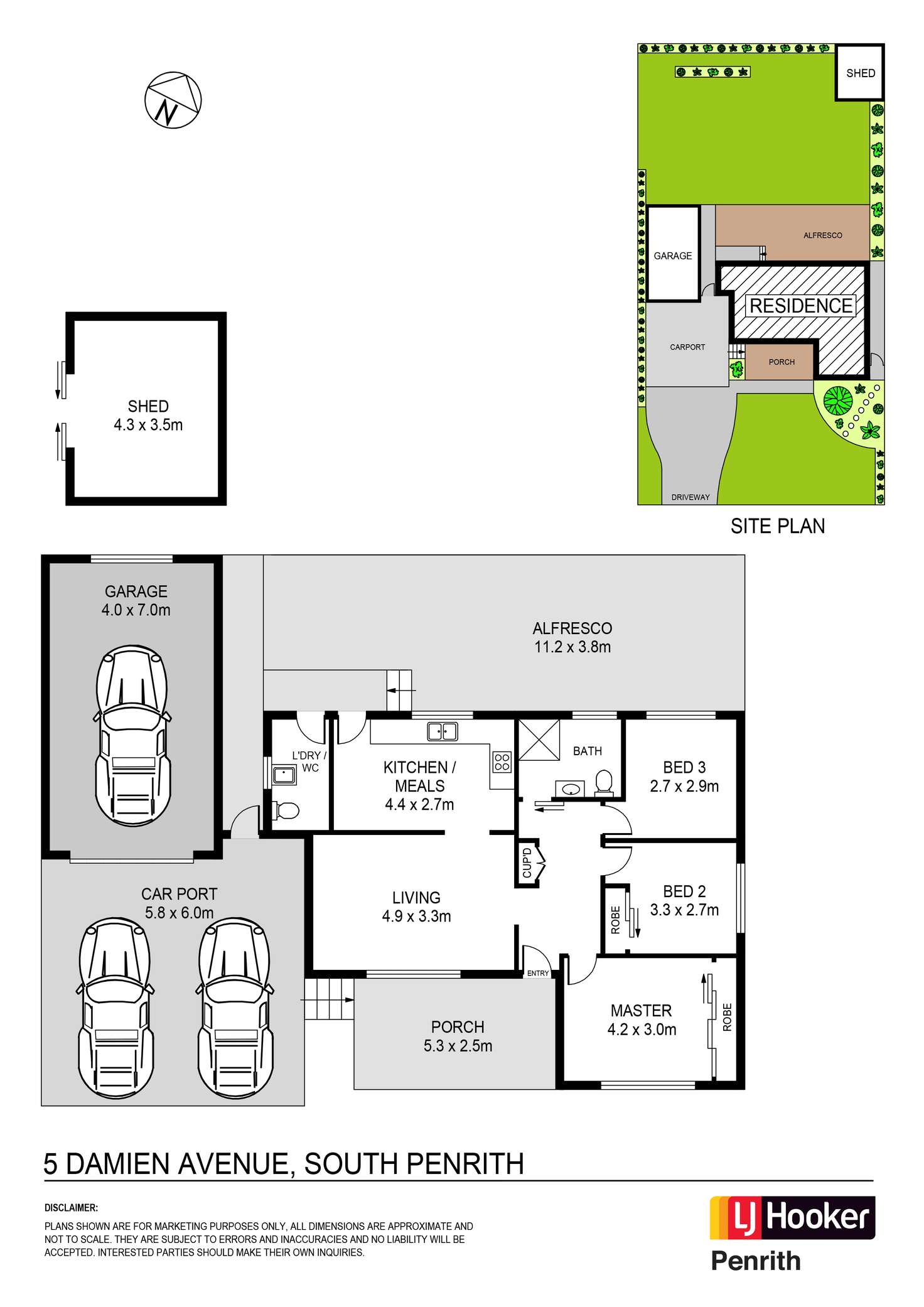 Floorplan of Homely house listing, 5 Damien Avenue, South Penrith NSW 2750