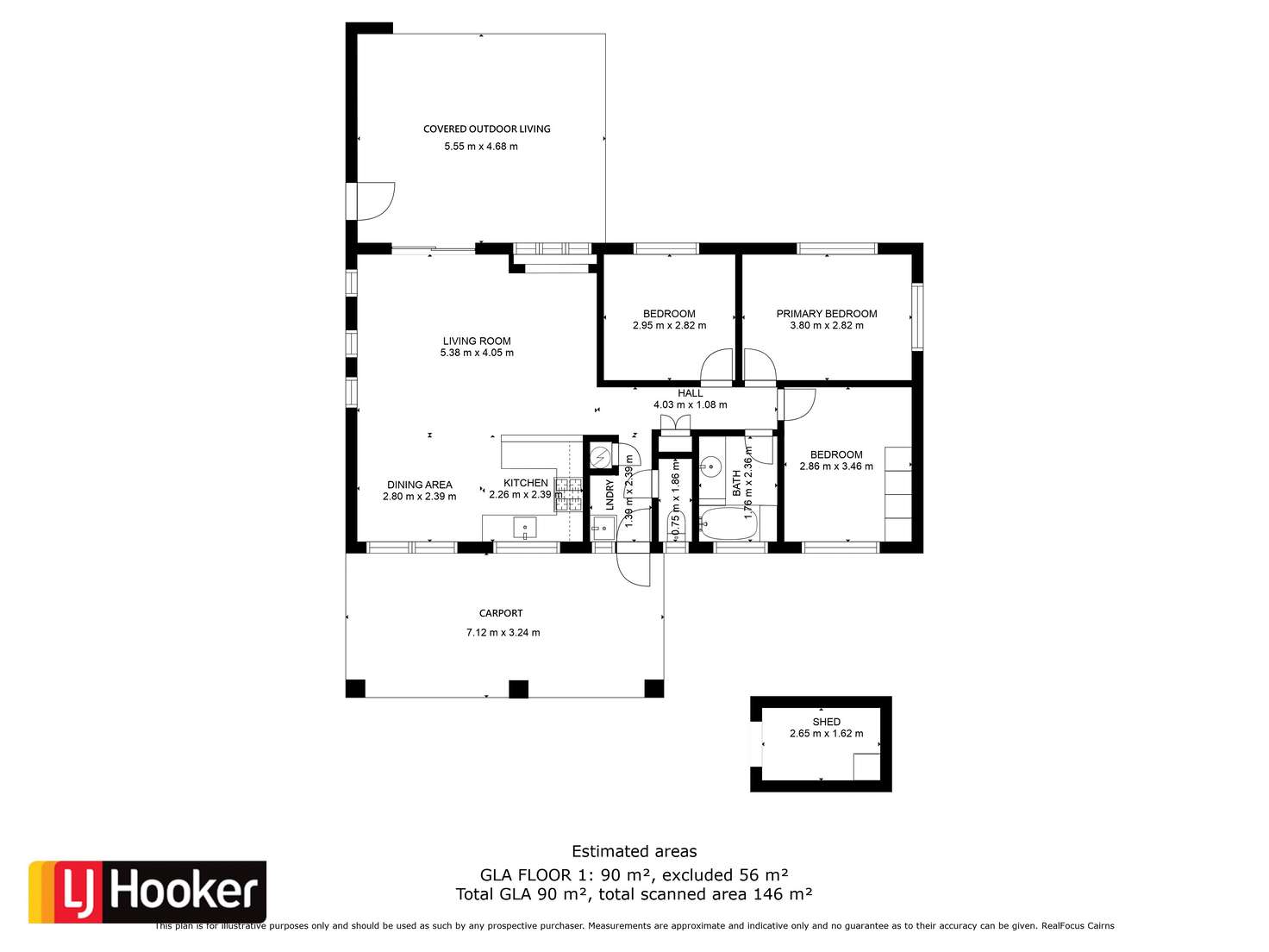 Floorplan of Homely house listing, 9 Conlan Close, Manoora QLD 4870