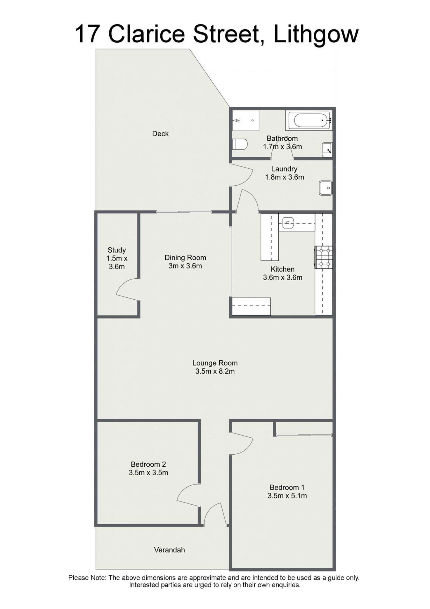 Floorplan of Homely house listing, 17 Clarice Street, Lithgow NSW 2790