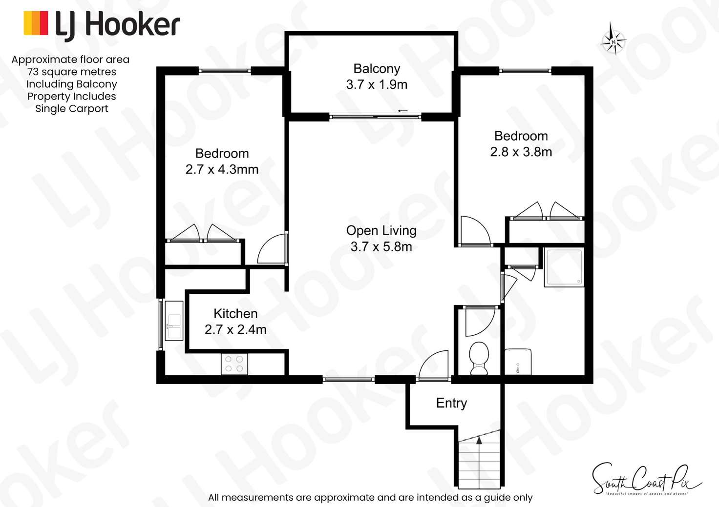 Floorplan of Homely unit listing, Unit 26/5-7 Crag Road, Batehaven NSW 2536