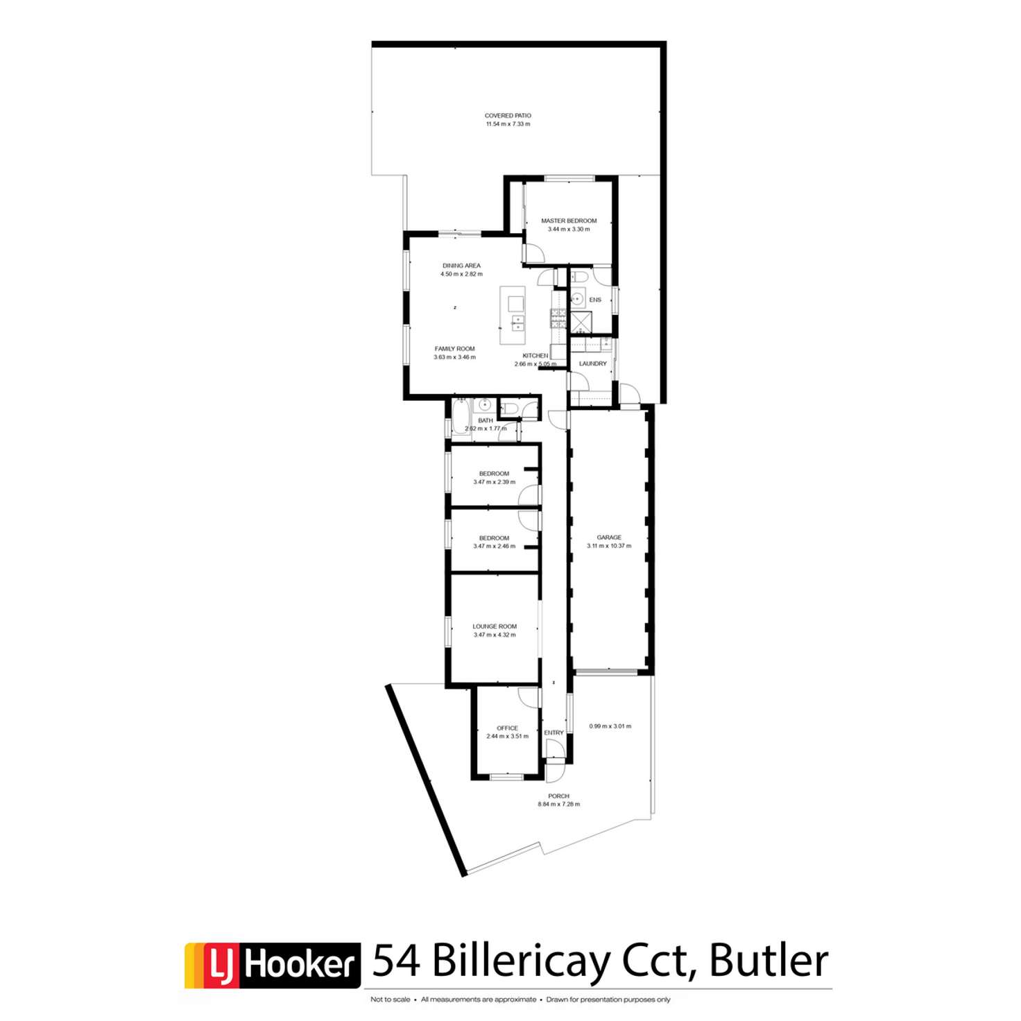 Floorplan of Homely house listing, 54 Billericay Circuit, Butler WA 6036
