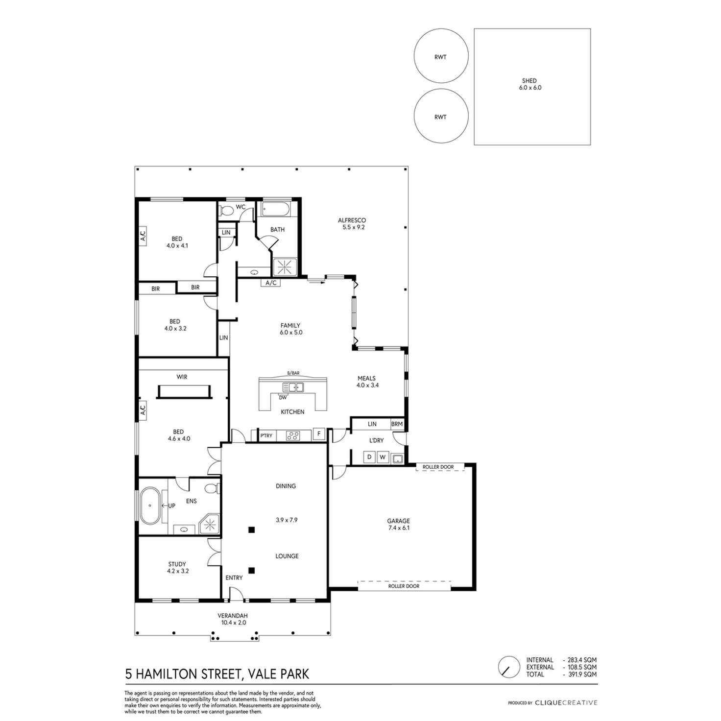 Floorplan of Homely house listing, 5 Hamilton Street, Vale Park SA 5081