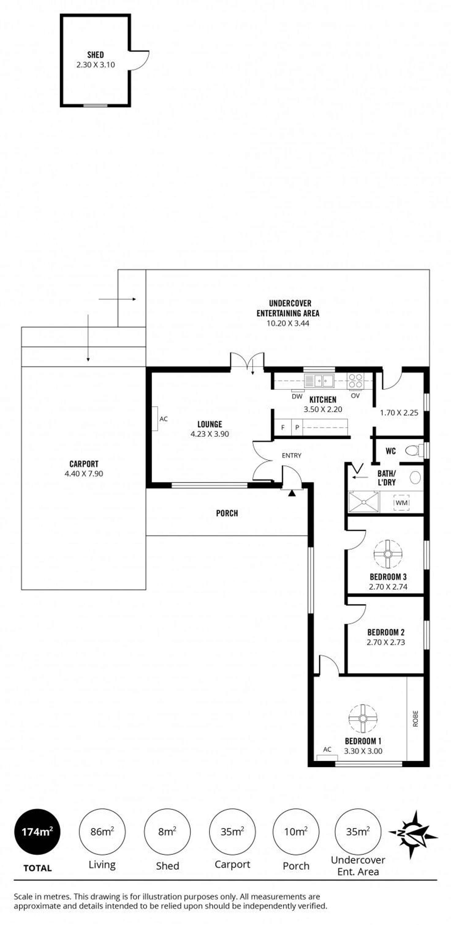 Floorplan of Homely house listing, 48 Gladstone Road, Mansfield Park SA 5012