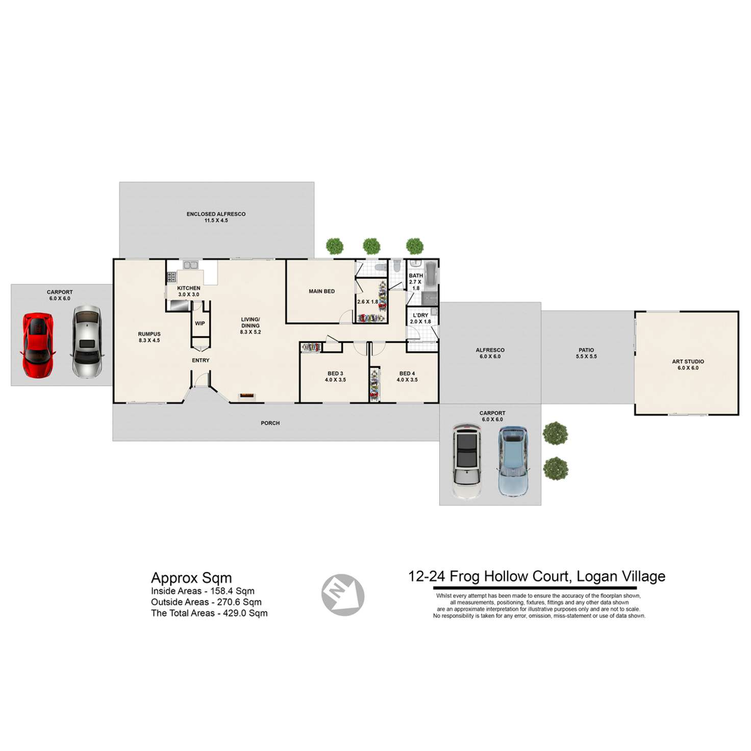 Floorplan of Homely house listing, 12-24 Frog Hollow Court, Logan Village QLD 4207