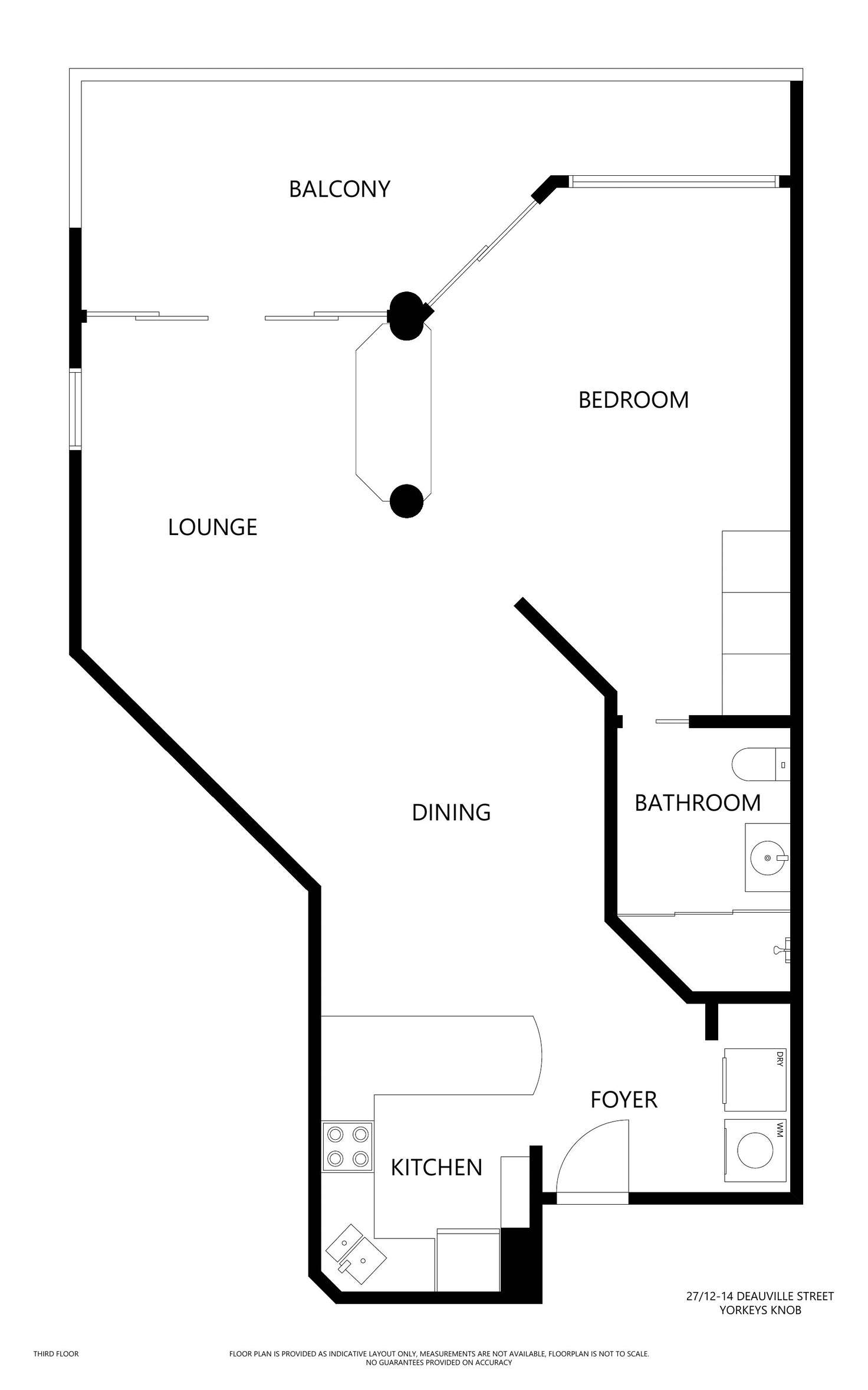 Floorplan of Homely unit listing, 23/12-14 Deauville Close, Yorkeys Knob QLD 4878