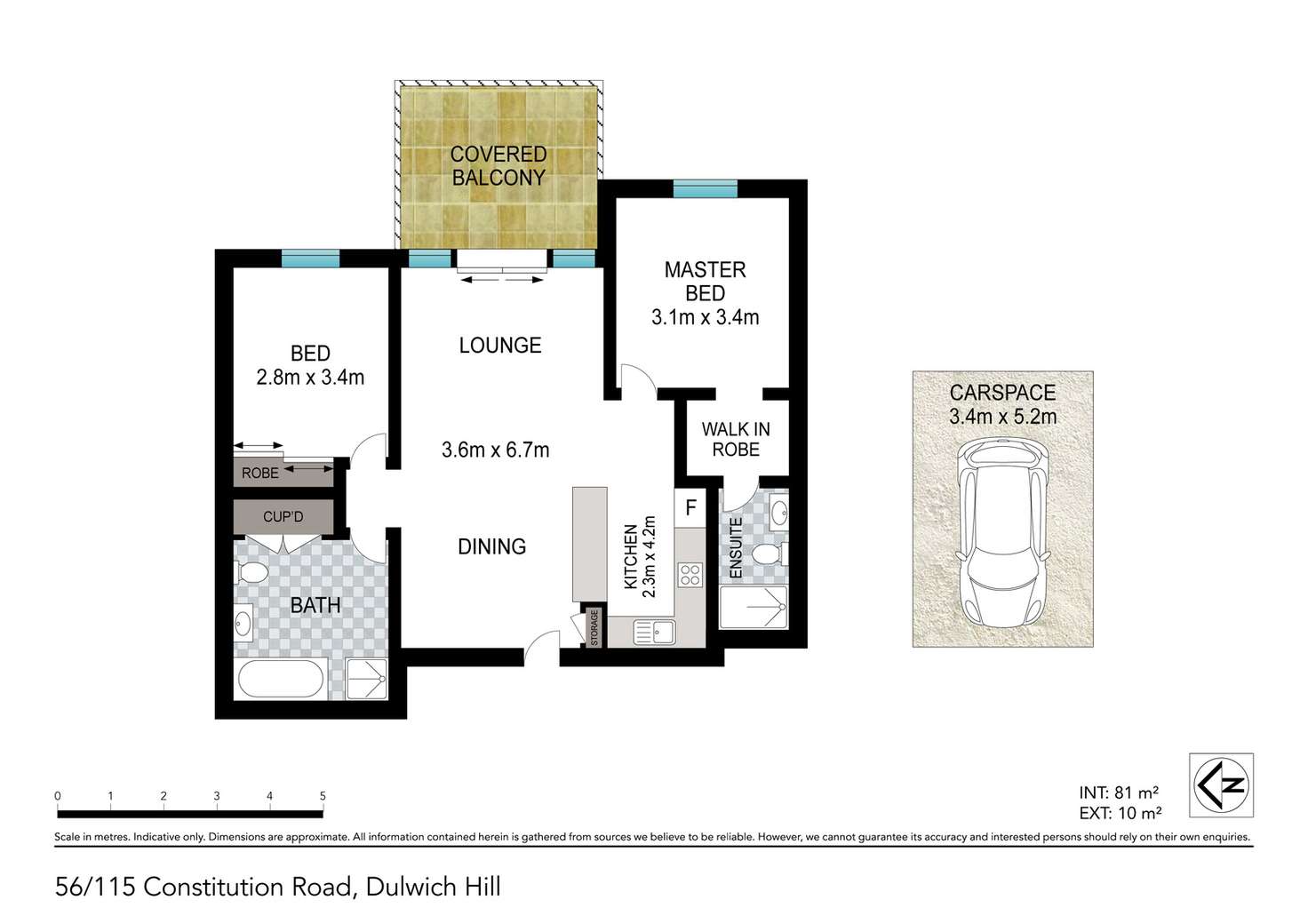 Floorplan of Homely apartment listing, Apartment 56/115-117 Constitution Road, Dulwich Hill NSW 2203