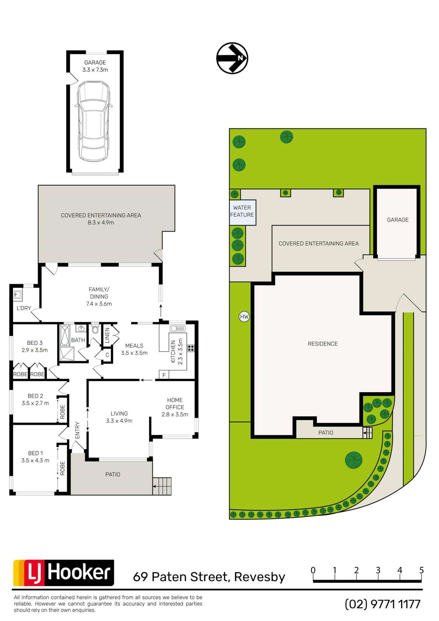Floorplan of Homely house listing, 69 Paten Street, Revesby NSW 2212