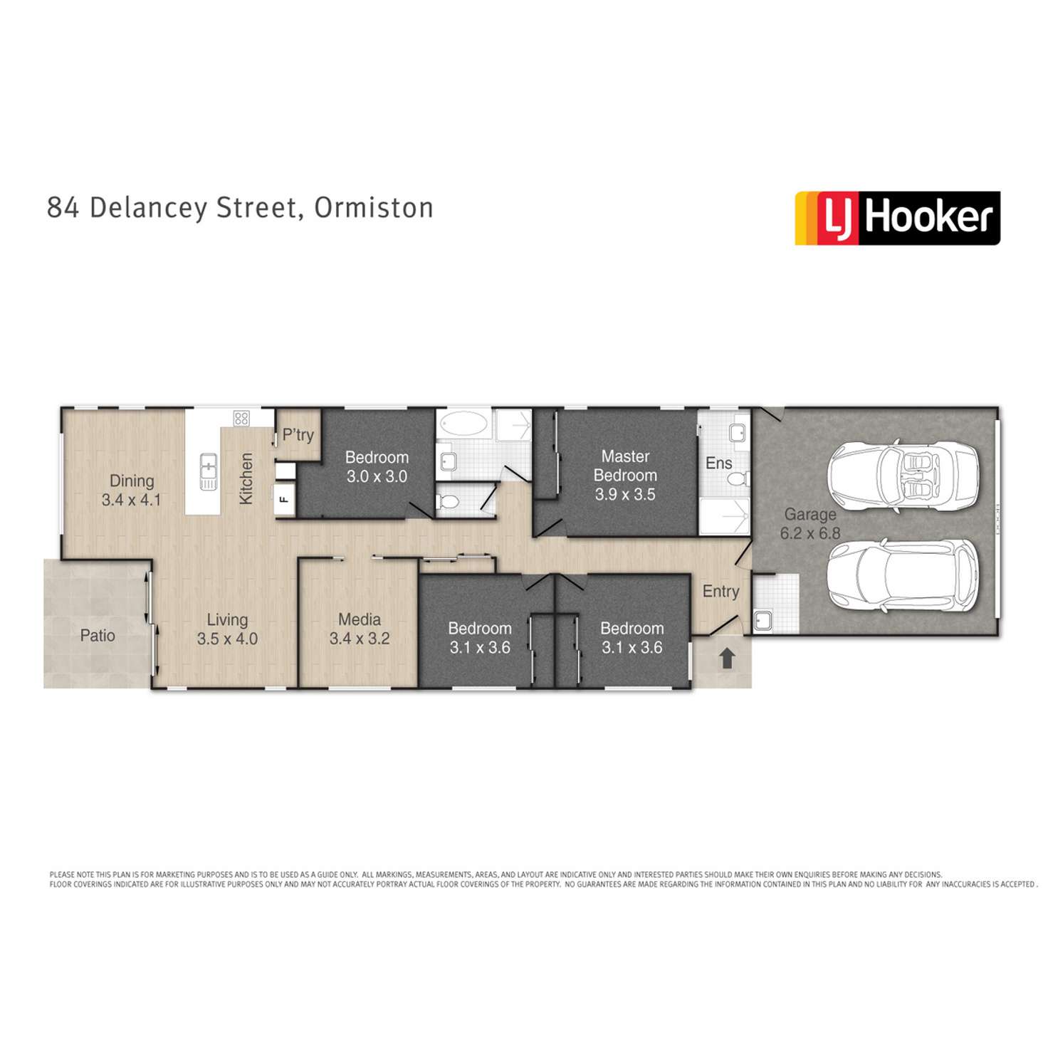 Floorplan of Homely house listing, 84 Delancey Street, Ormiston QLD 4160