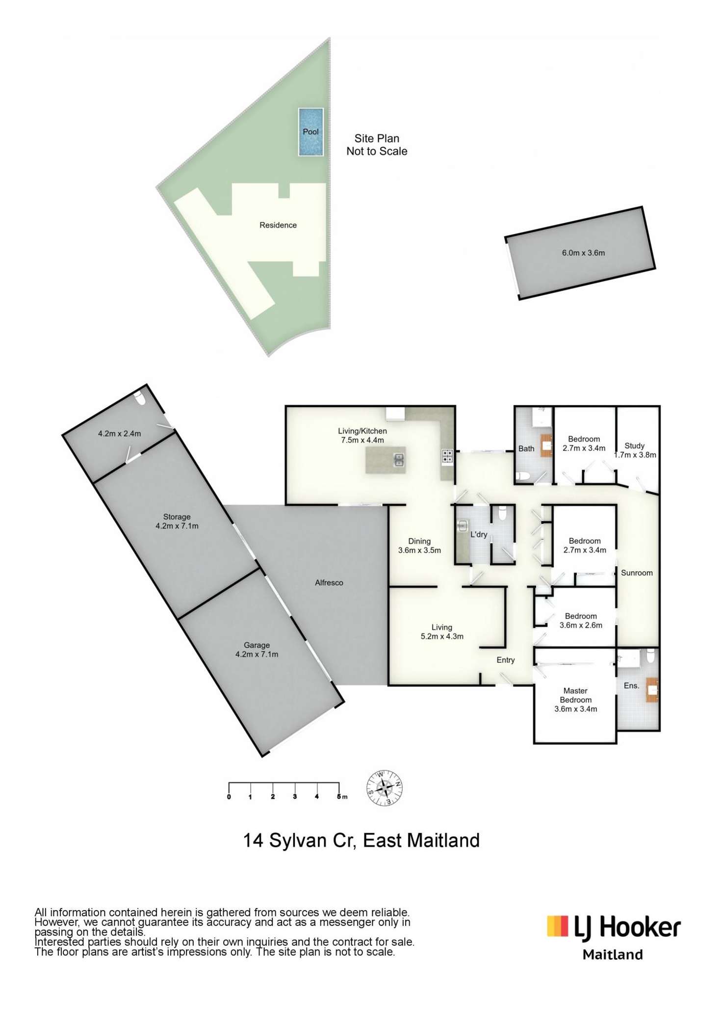 Floorplan of Homely house listing, 14 Sylvan Crescent, East Maitland NSW 2323