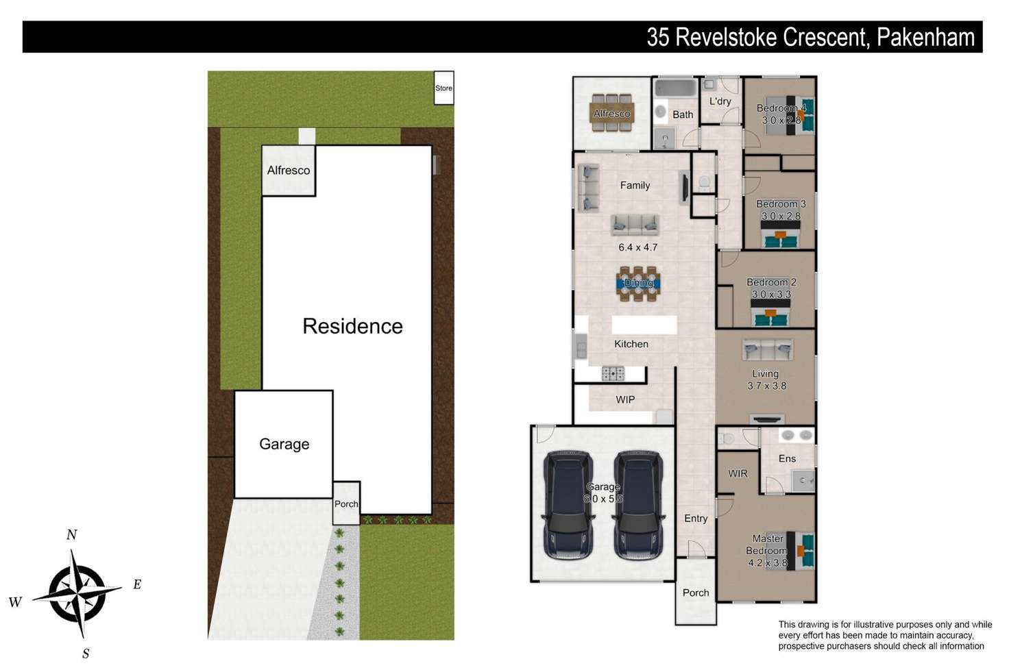 Floorplan of Homely house listing, 35 Revelstoke Crescent, Pakenham VIC 3810
