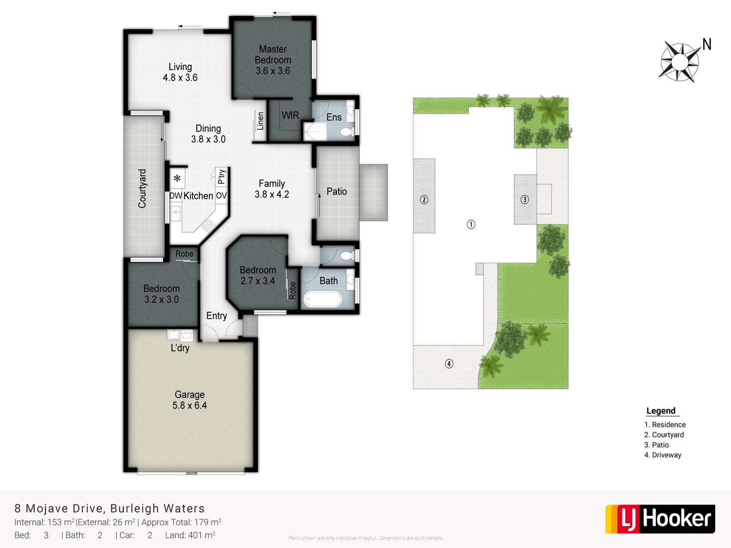 Floorplan of Homely house listing, 8 Mojave Drive, Burleigh Waters QLD 4220