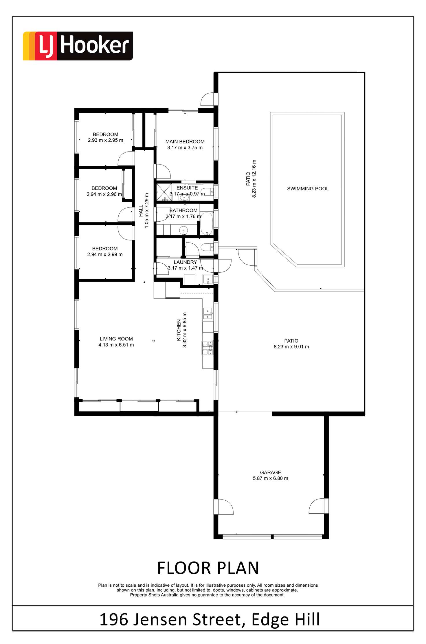 Floorplan of Homely house listing, 196 Jensen Street, Edge Hill QLD 4870
