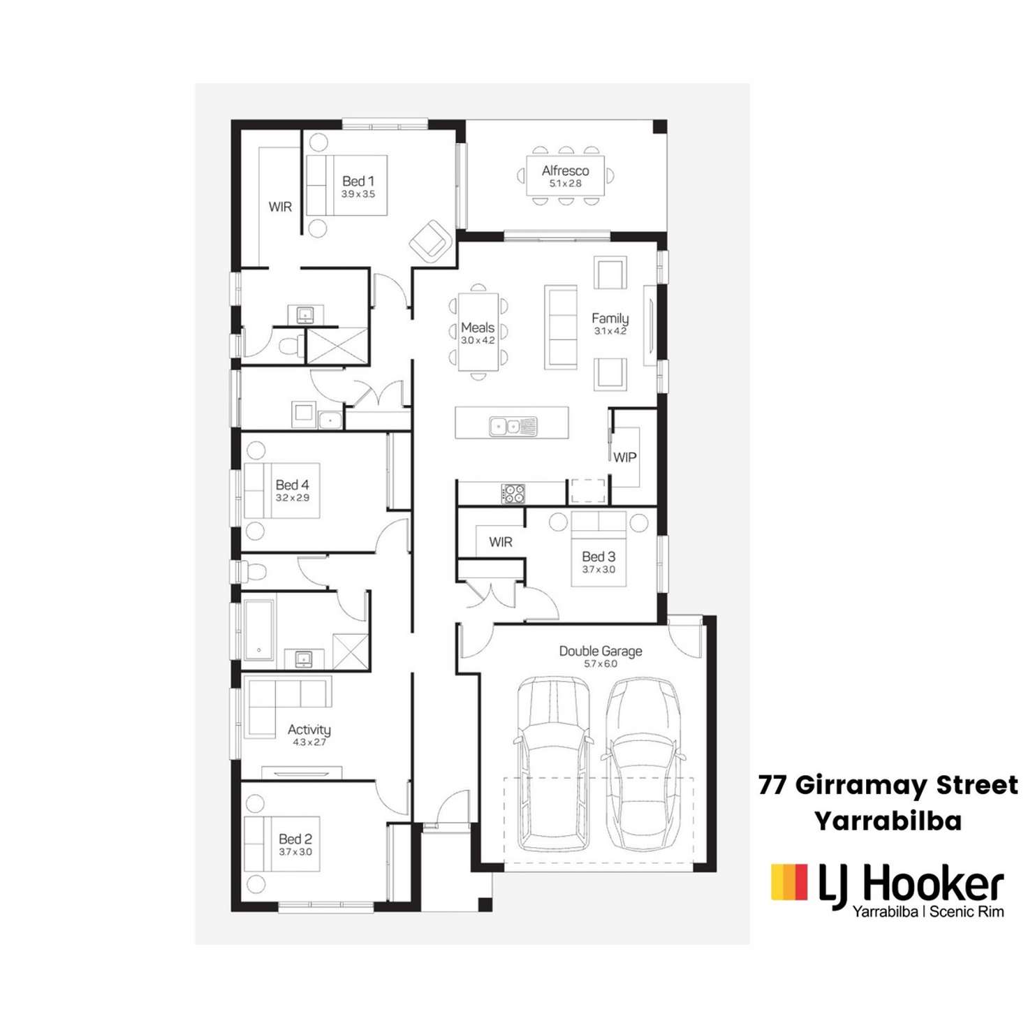 Floorplan of Homely house listing, 77 Girramay Street, Yarrabilba QLD 4207
