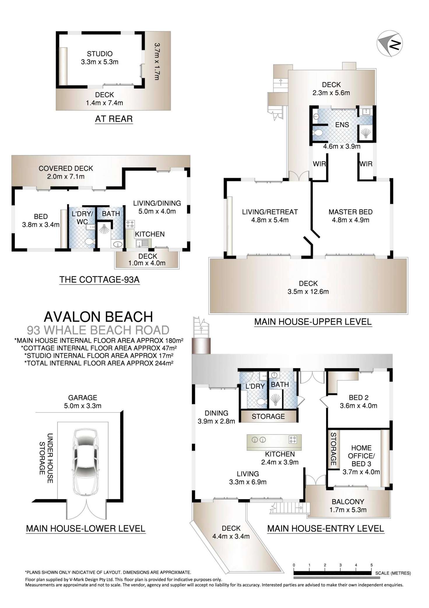 Floorplan of Homely house listing, 93 Whale Beach Road, Avalon Beach NSW 2107