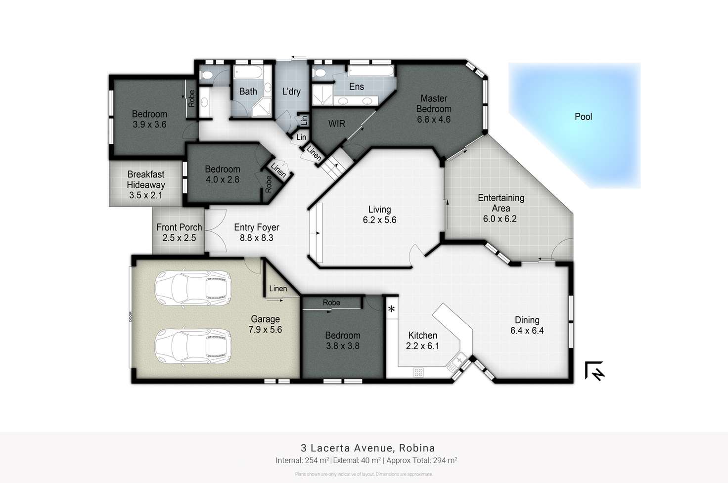 Floorplan of Homely house listing, 3 Lacerta Avenue, Robina QLD 4226
